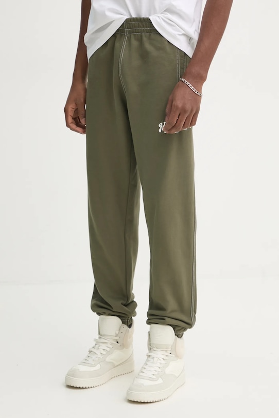 

Хлопковые спортивные брюки Wabash Adidas Originals, зеленый