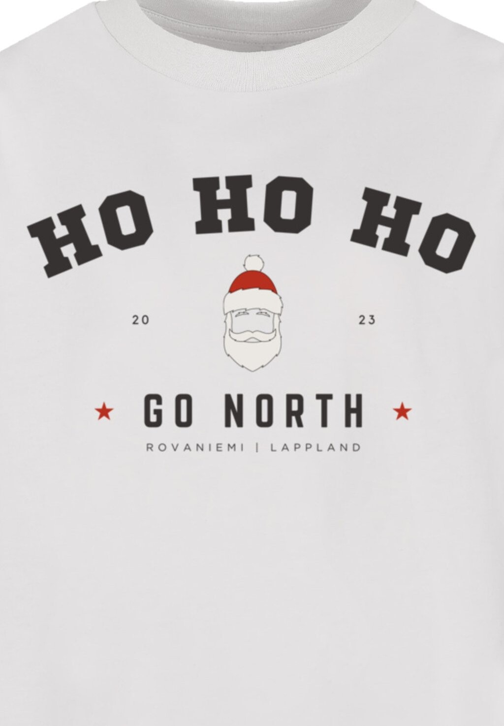 

Рубашка с длинным рукавом HO HO HO SANTA CLAUS WEIHNACHTEN F4NT4STIC, белый