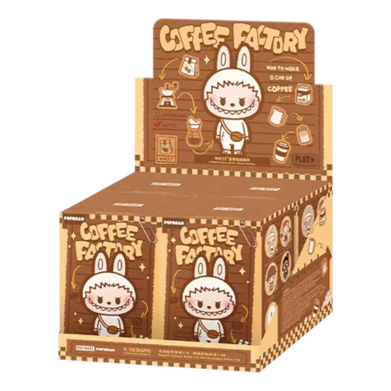 

Мягкий кулон Pop Mart Pop Bean Coffee Factory, запечатанный футляр (4 коробки-сюрприза)