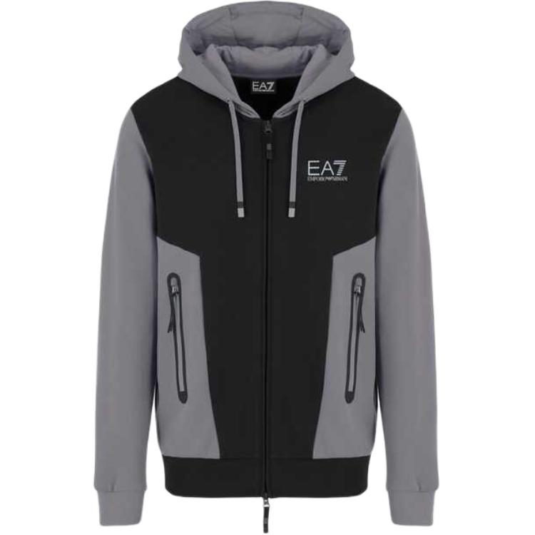 EMPORIO ARMANI Толстовка EA7 FW24 мужская черная — фото 3
