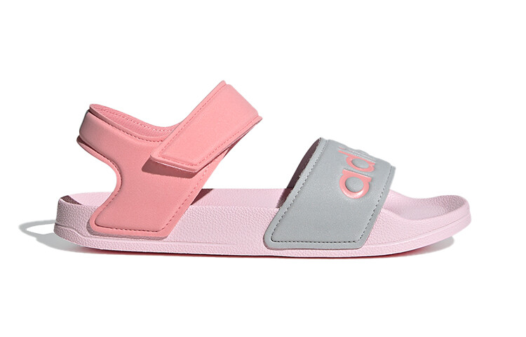 Детские сандалии Adilette Series Kids Pink/Grey Adidas — фото 2