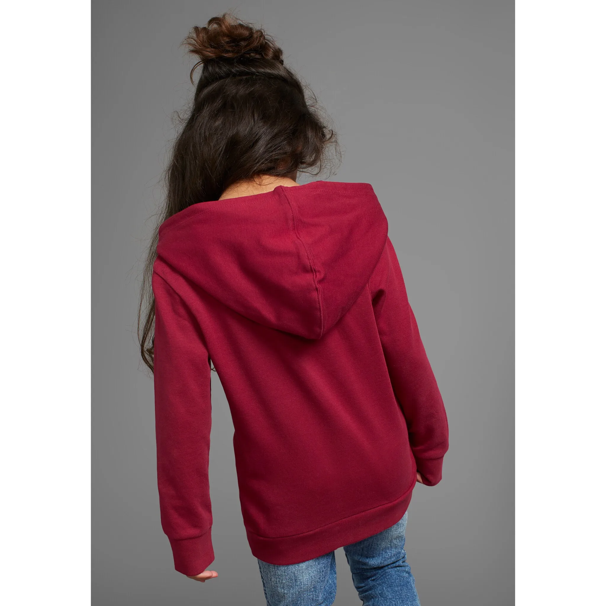 KIDSWORLD рубашка с длинными рукавами «LOVELY - Print», удлиненная форма, цвет beere — фото 2