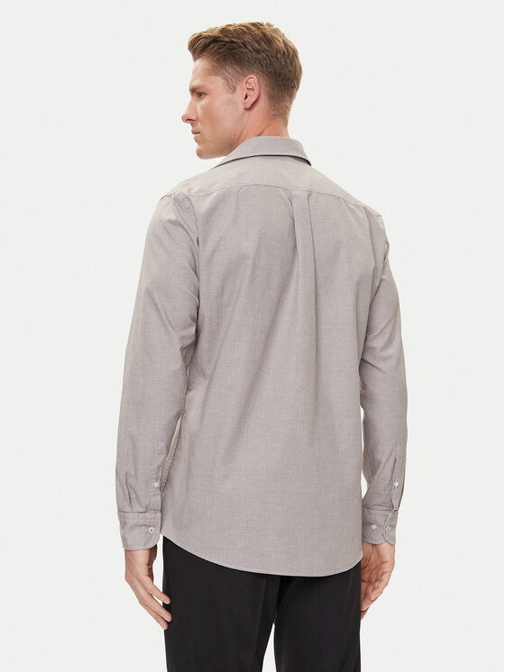 Рубашка slim fit C-Hank 50545225 Boss, бежевый — фото 3