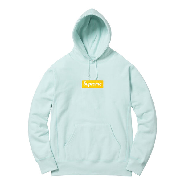 

Толстовка fw17 box logo hoodie 'green' Supreme, зеленый