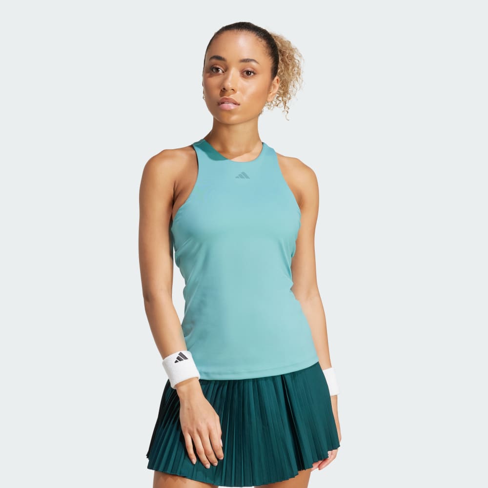 

Спортивный топ Adidas Tennis Climacool Y-Tank Top, цвет Powder Teal