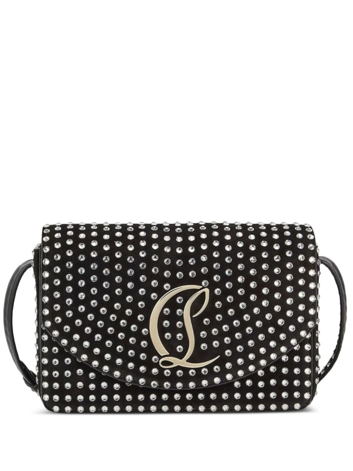 

Christian Louboutin сумка через плечо Loubi54 с кристаллами, черный