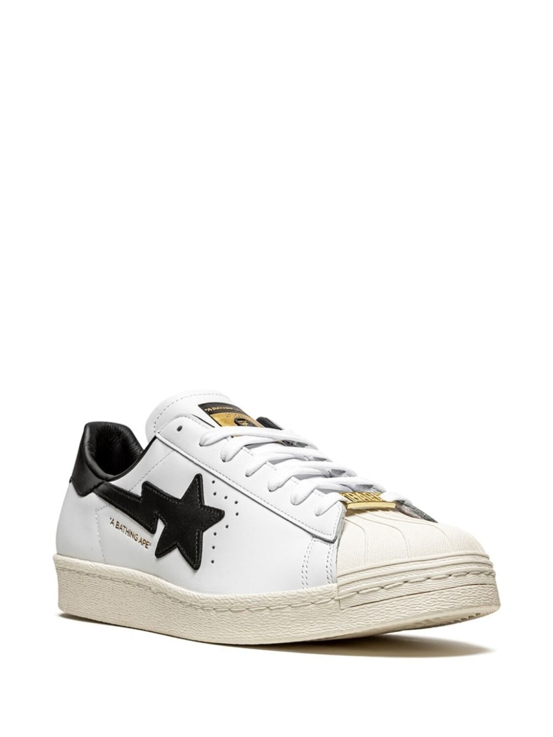 Кеды Superstar 80 из коллаборации с Bape Adidas, белый — фото 2