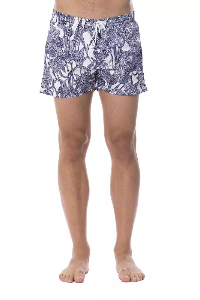 

Roberto Cavalli Sport Элегантный мужской купальник с принтом, цвет Light Blue