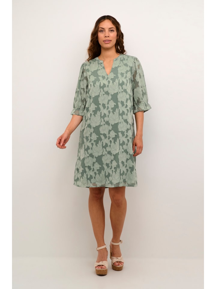 

Платье CRYana, стандартного кроя, в цвете Лавровый венок Cream