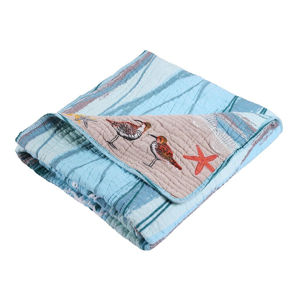 

Гренландия Домашняя мода Мауи Плед Greenland Home Fashions, мультиколор