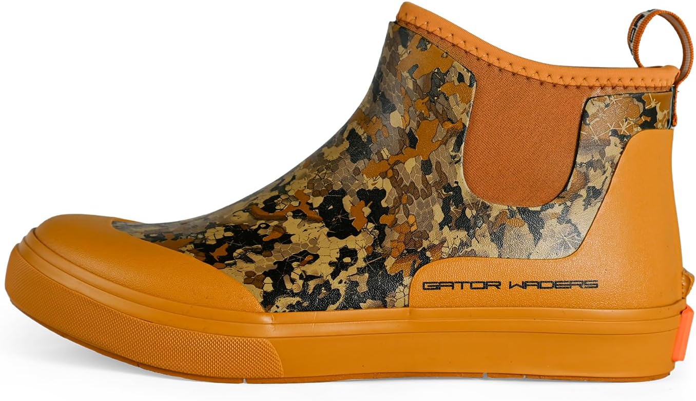 

Мужские болотные сапоги Gator Waders - прочные водонепроницаемые ботинки до щиколотки с неопрена, устойчивые к скольжению, для кемпинга, рыбалки и походов, коричневый
