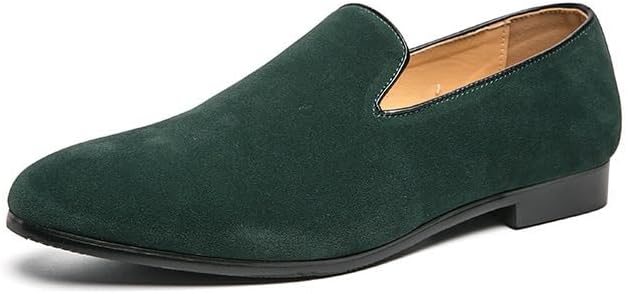 

Мужские слипоны-лоферы Офисные с острым носком Повседневная обувь для клуба Waolsu, зеленый