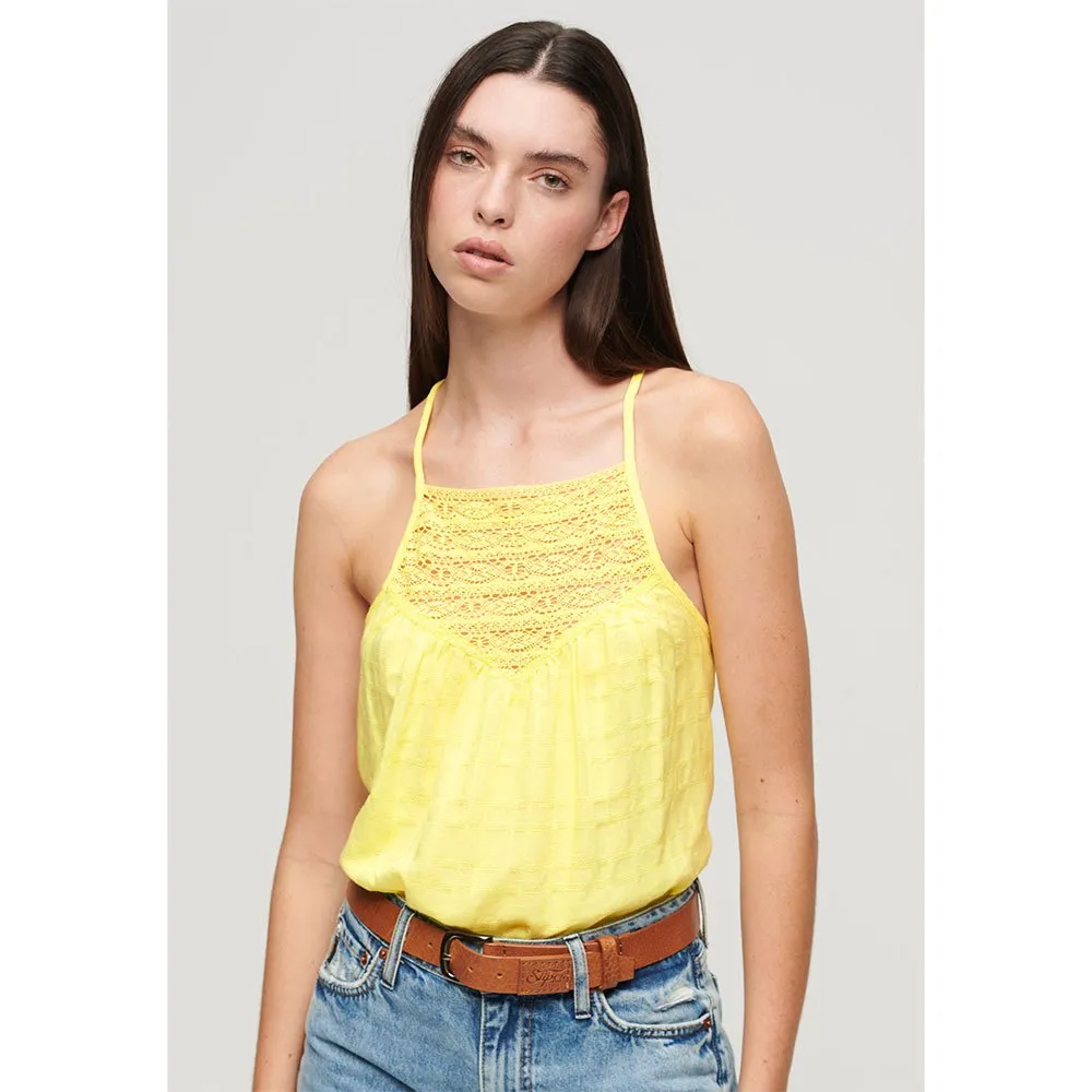 

Футболка Superdry Lace Beach, желтый