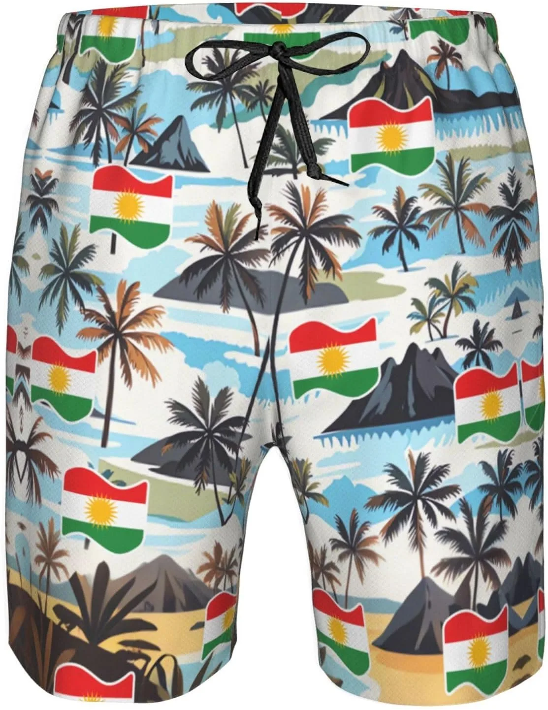 Мужские шорты для плавания с изображением курдского флага Курдистана Generic, Kurdistan Flag Kurdish Kurds1 — фото 4