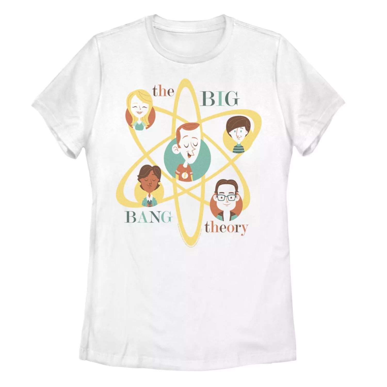 

Винтажная футболка для юниоров The Big Bang Theory Group Shot Licensed Character