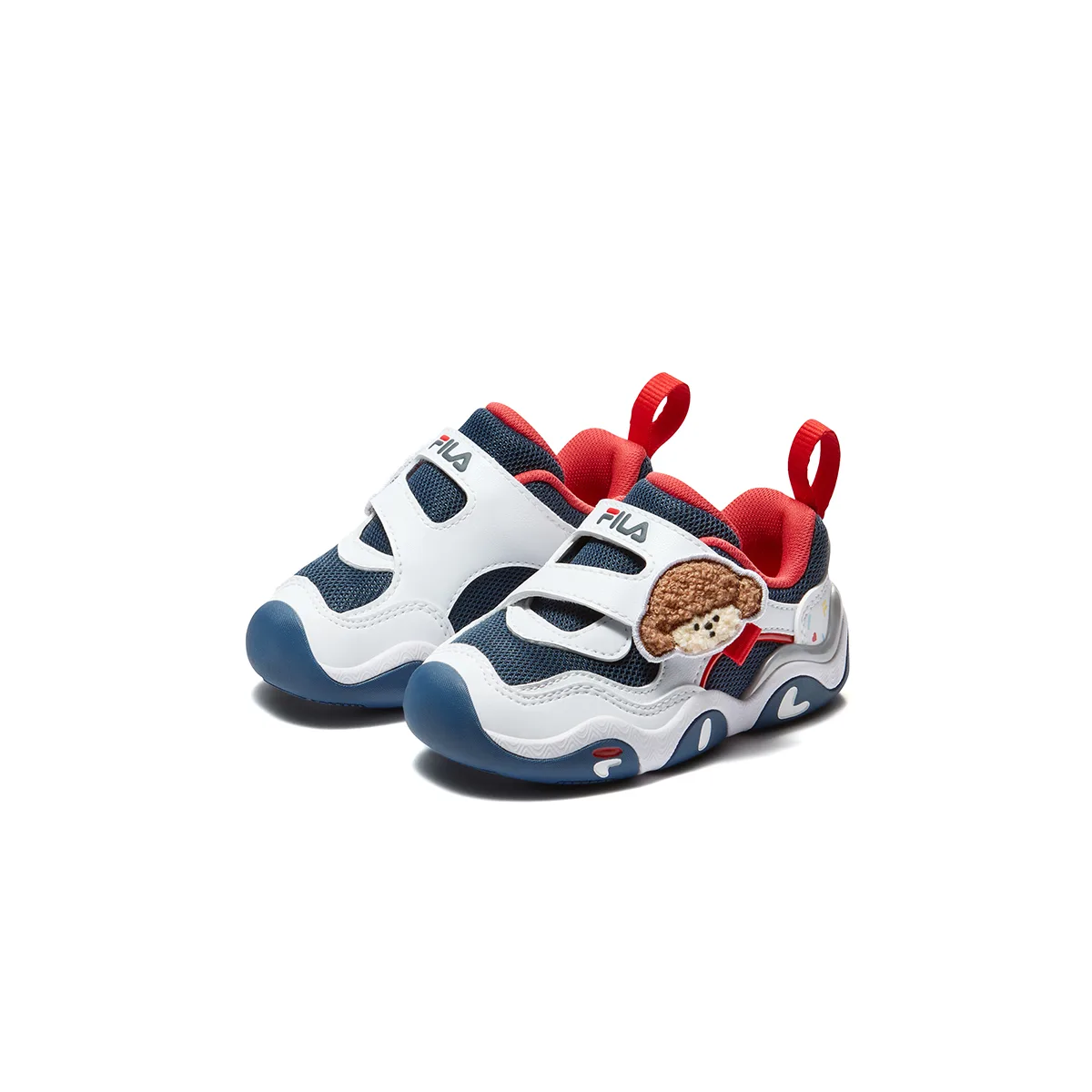PINGU KIM Heritage FHT Anti kick низкие кроссовки для малышей FILA KIDS, Army Blue/FILA White-FBW — фото 4