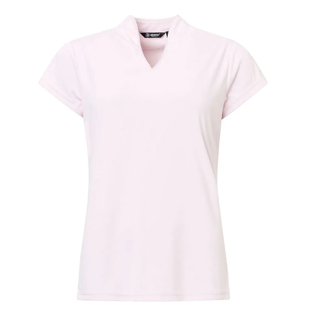 

Футболка Abacus Golf Hammel Recycled woman short sleeve v neck, розовый