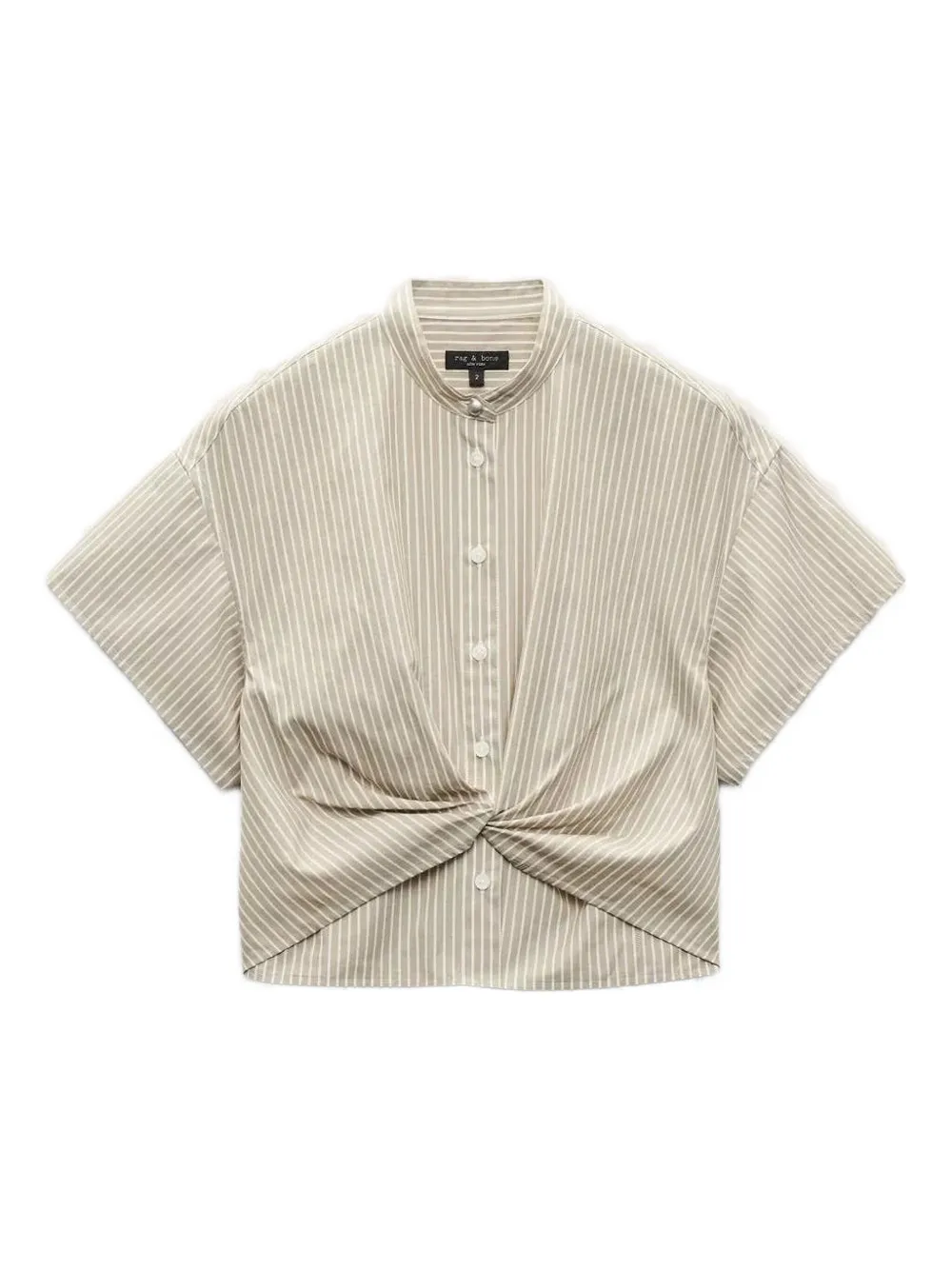 

Рубашка с изогнутой полоской rag & bone, серый
