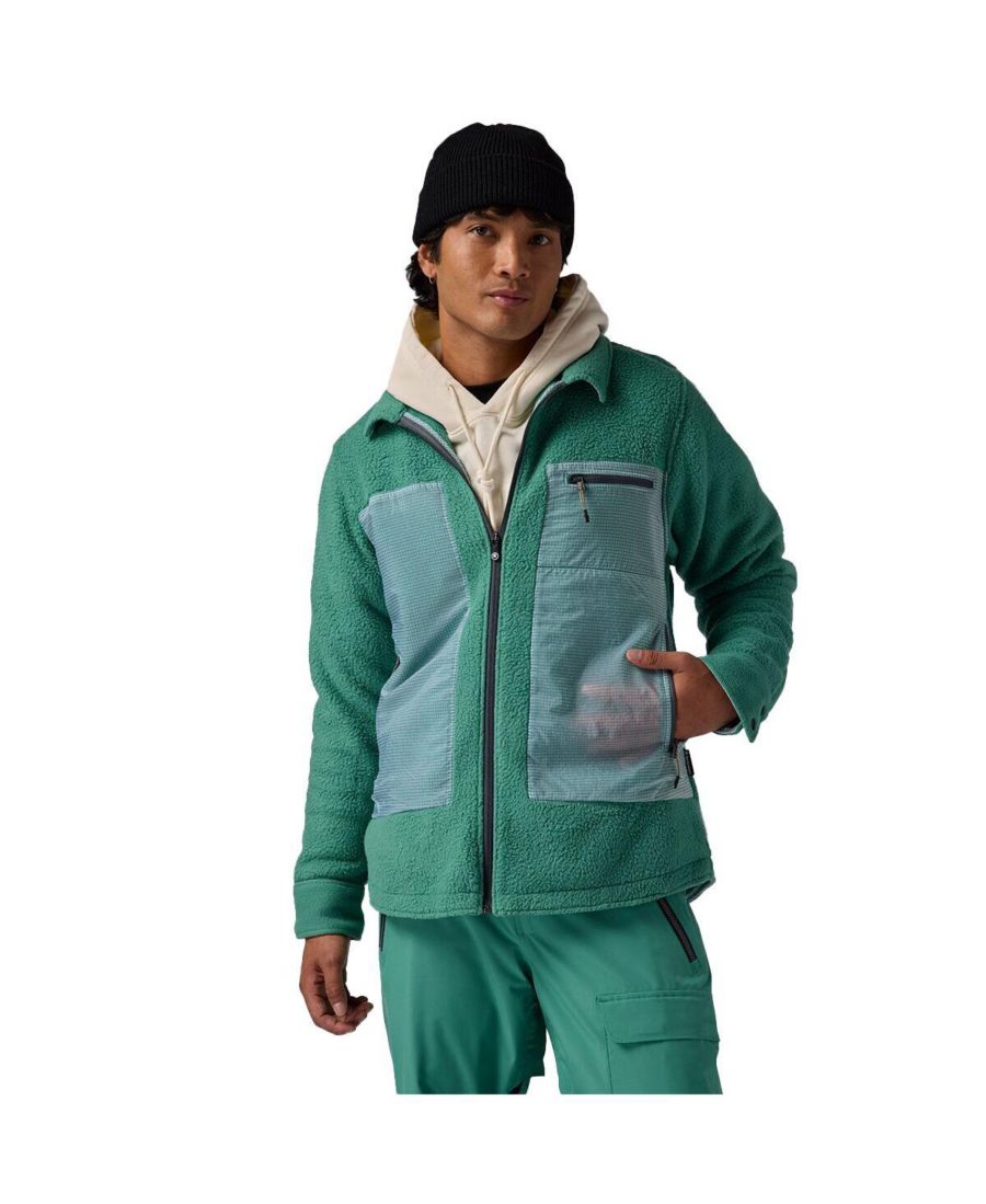 

Мужская флисовая куртка Wander Pile-Fleece Shirt Jacket - Флисовые куртки Backcountry, Gearhead green