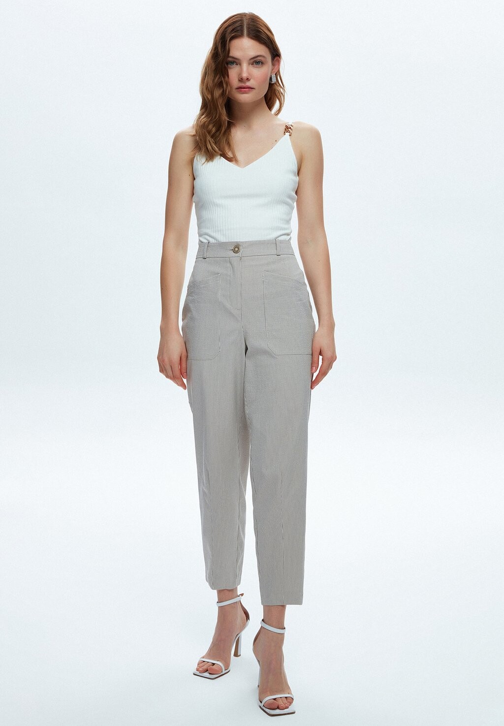 

Брюки BOOT CUT WITH POCKET adL, бежевый
