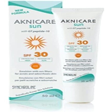 Synchroline Aknicare Sun Face Uvb 30 - UV 20 50 мл от прыщей, General Topics Srl