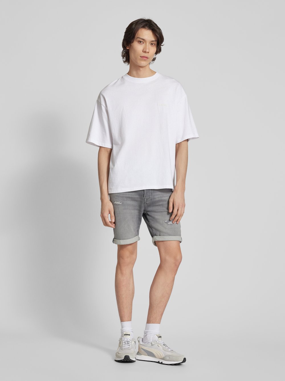 

Джинсовые шорты прямого кроя с 5 карманами, модель «RICK» Jack & Jones