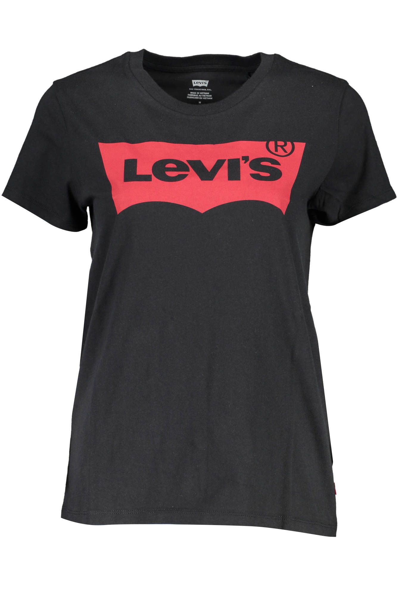 

Черная хлопковая женская футболка Levi´s