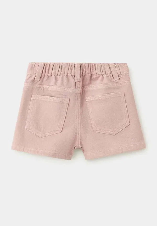 Детские джинсовые шорты Mango Kids, розовый — фото 3