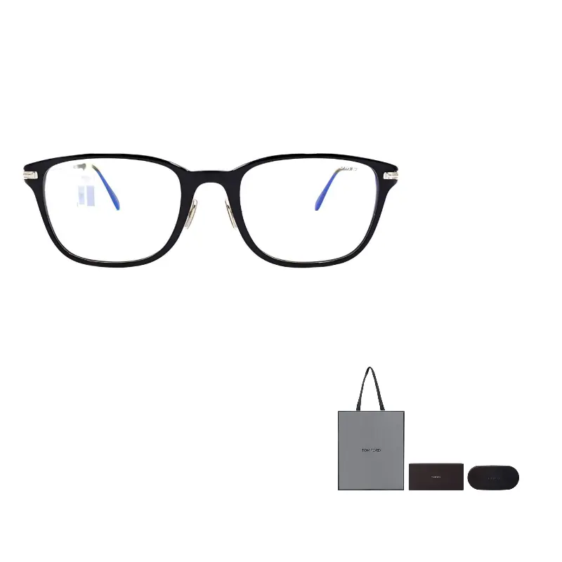 

TOM FORD Прямоугольная оправа для очков, Black Silver