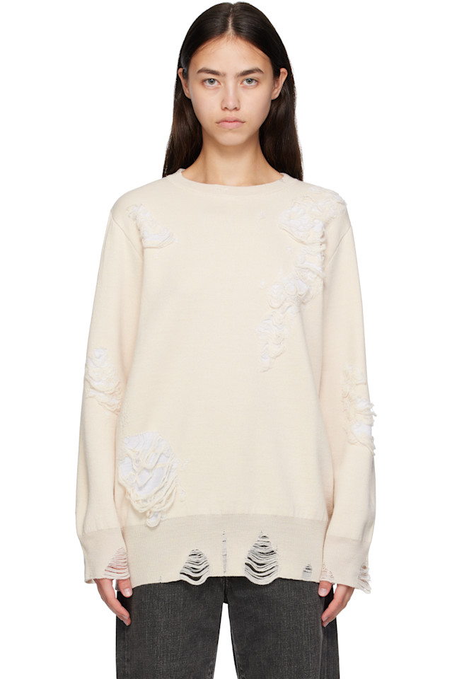 

Двусторонний свитер Mm6 Maison Margiela, мультиколор