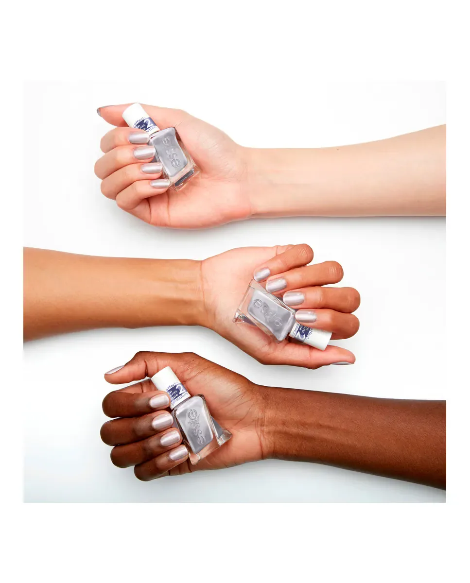Лак для ногтей с эффектом стойкого геля быстрого высыхания Gel Couture 13,5 мл Essie, Tono 563  Glazed Chrome — фото 3