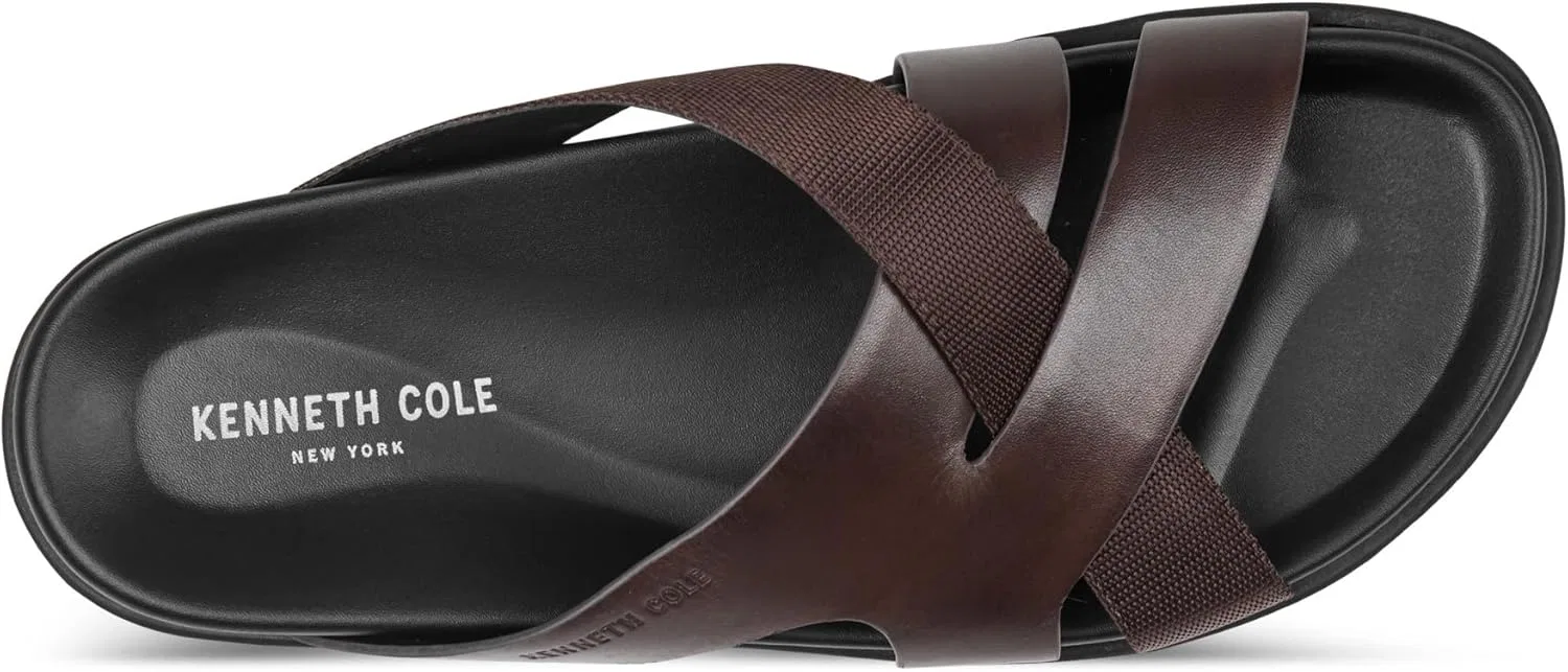 Сандалии из натуральной кожи Kenneth Cole, темно-коричневые — фото 4