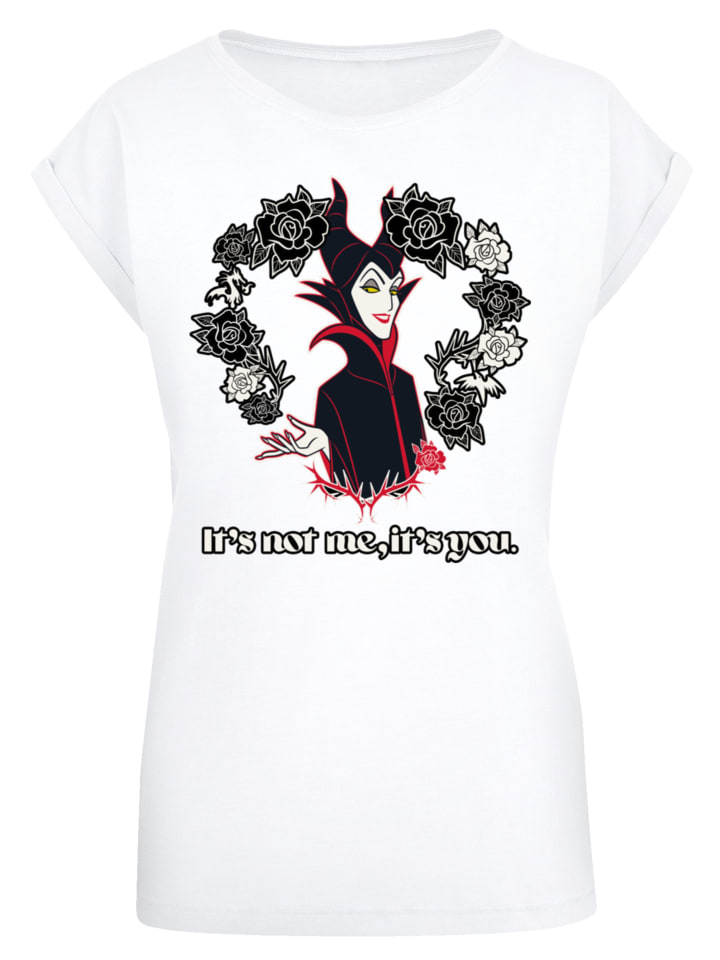 

Футболка F4NT4STIC Extended Shoulder T-Shirt Disney Villians Maleficent Its Not Me, белый