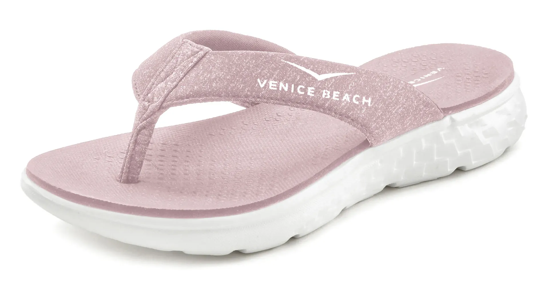 Шлепанцы Venice Beach, сандалии, мюли, сверхлегкие купальные туфли в спортивном ВЕГАНСКОМ стиле, цвет Rosé — фото 2