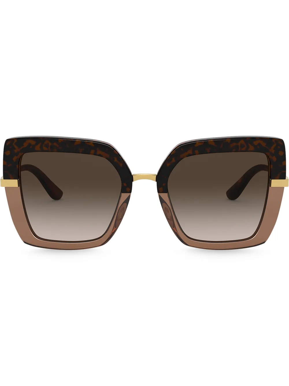 

Солнцезащитные очки в массивной квадратной оправе Dolce & Gabbana Eyewear, зеленый