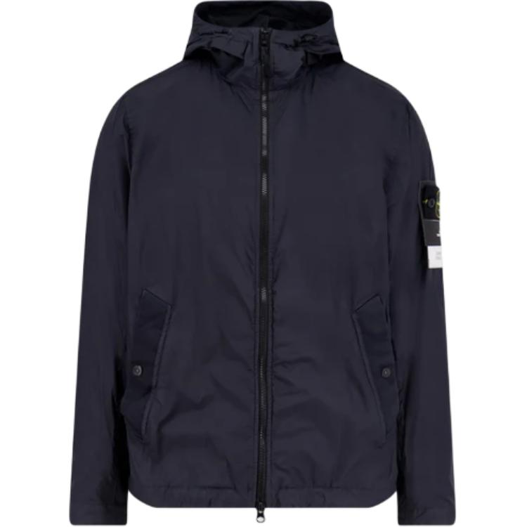 

Куртка с капюшоном на молнии STONE ISLAND, синий