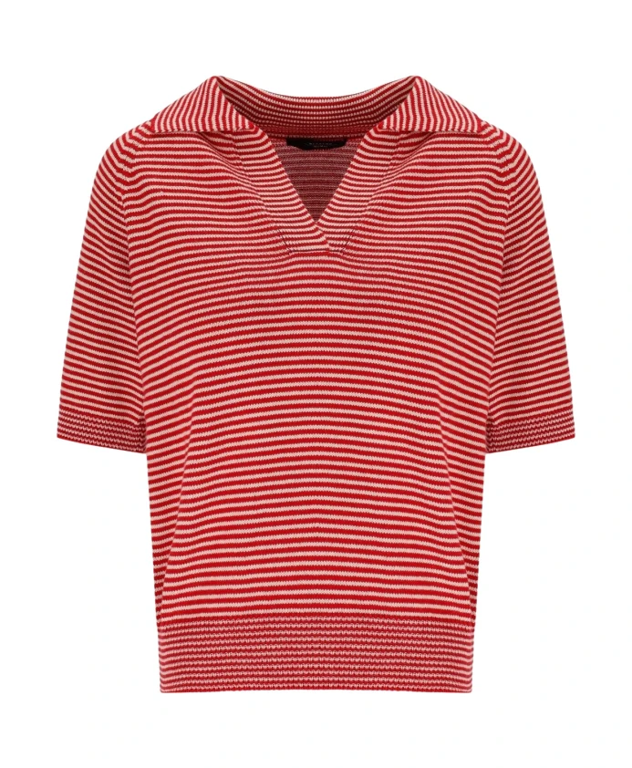 

Поло из хлопковой пряжи Weekend Max Mara, красный