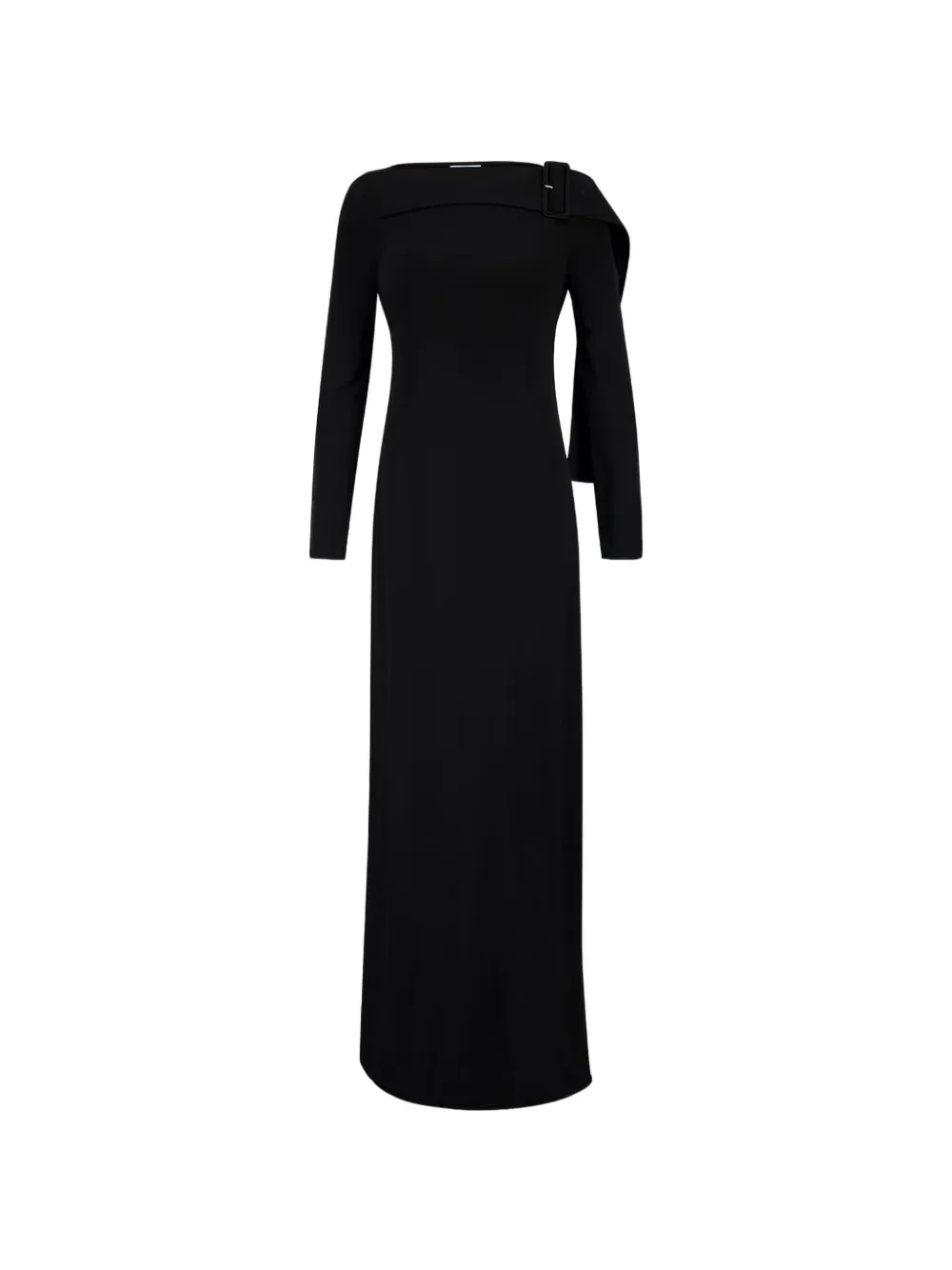 

Платье макси с длинными рукавами Courreges, черный