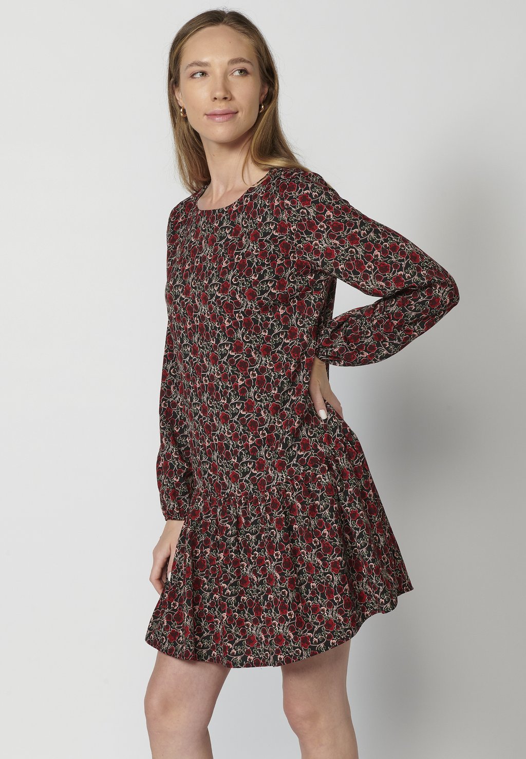 

Повседневное платье LONG SLEEVE Koroshi, красный