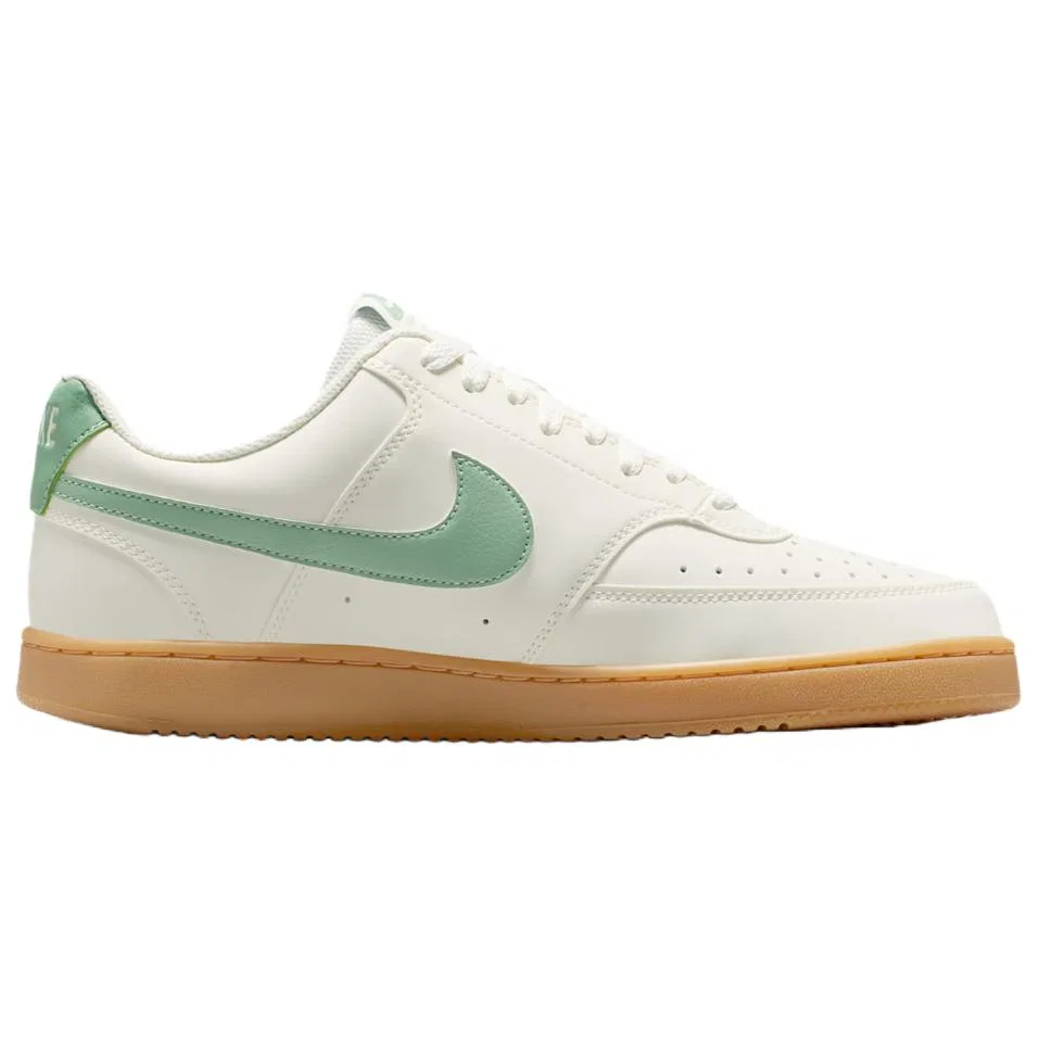 Кроссовки кожаные Nike White/Green — фото 3