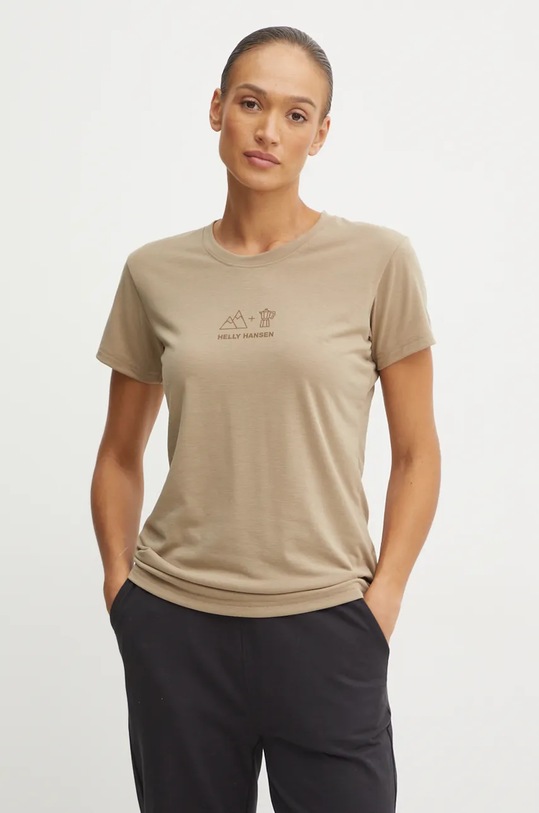 

Футболка Skog Helly Hansen, зеленый