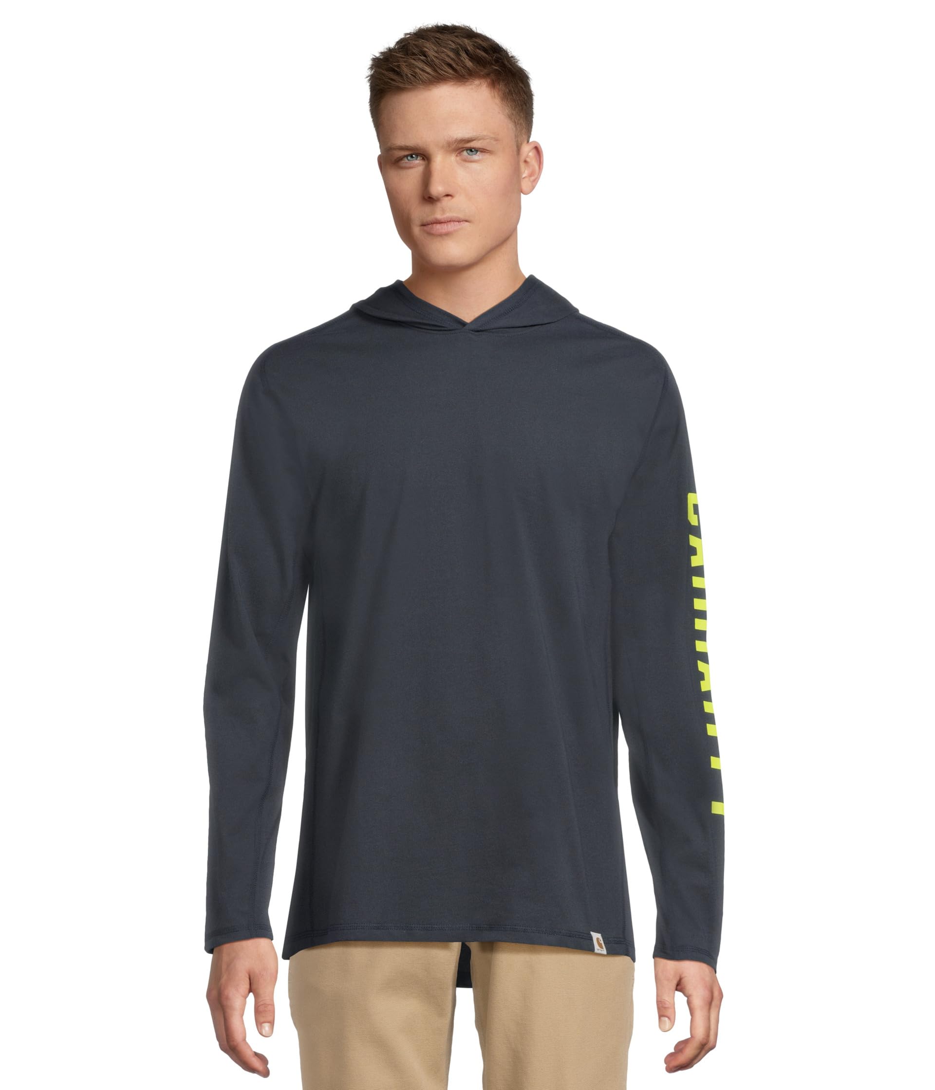 

Футболка Carhartt Force Relaxed Fit Midweight Long, темно-синий