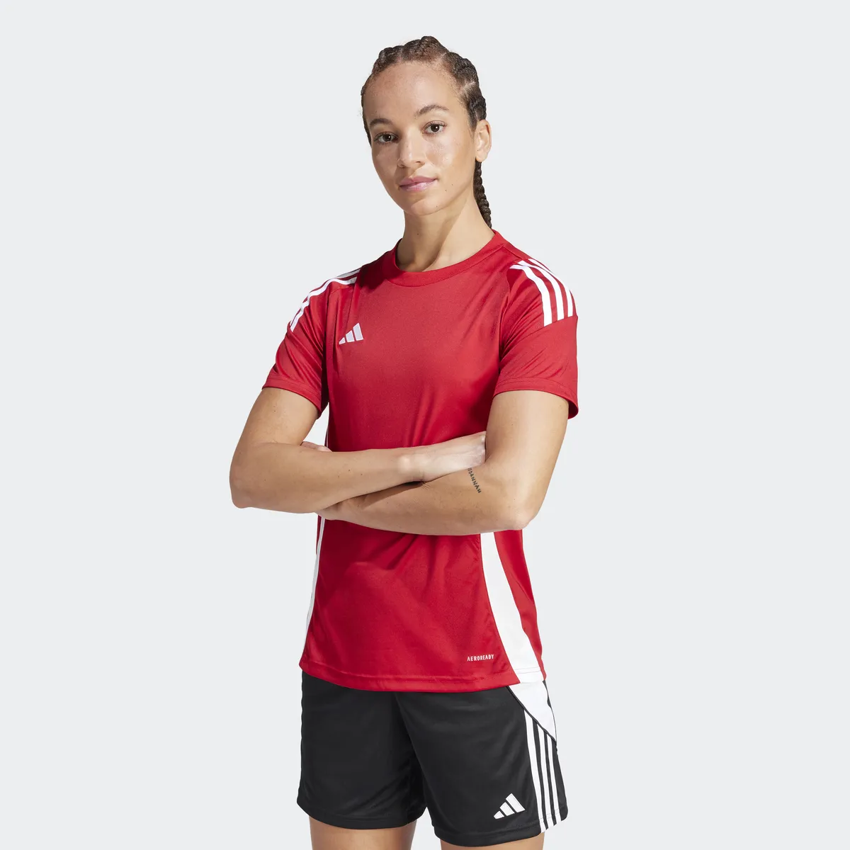 Футбольная майка adidas Performance "TIRO 24 JSY W", цвет Team Power Red 2 / White — фото 2