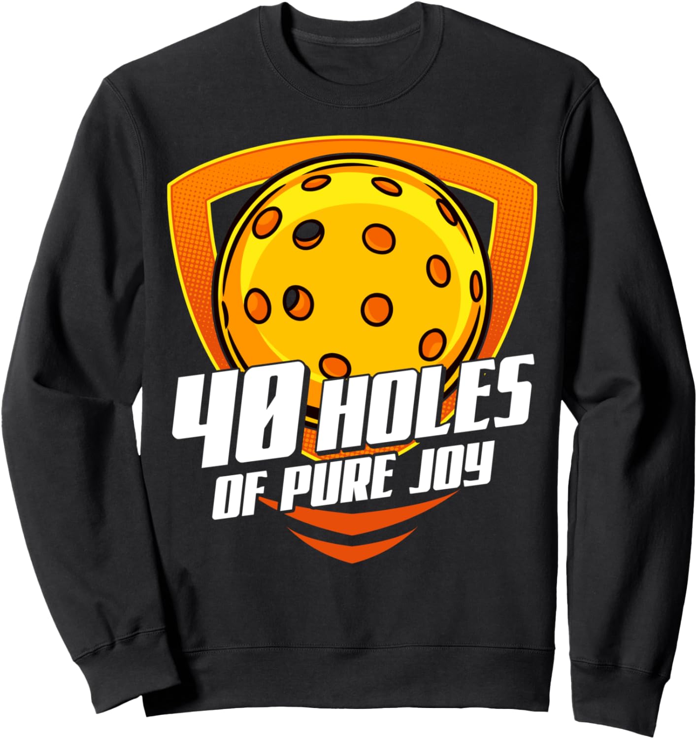 

Забавная толстовка с надписью «Чистая радость: игрок в пиклбол, 40 лунок», милая и смешная, для фанатов Four1Nine Pickleball Official, черный