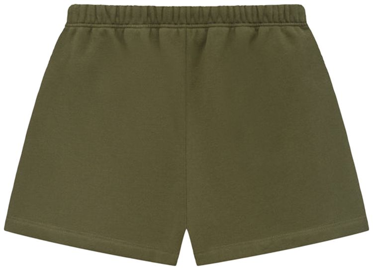 Шорты Fear of God Essentials Fleece Soccer Short 'Military', зеленый — фото 2