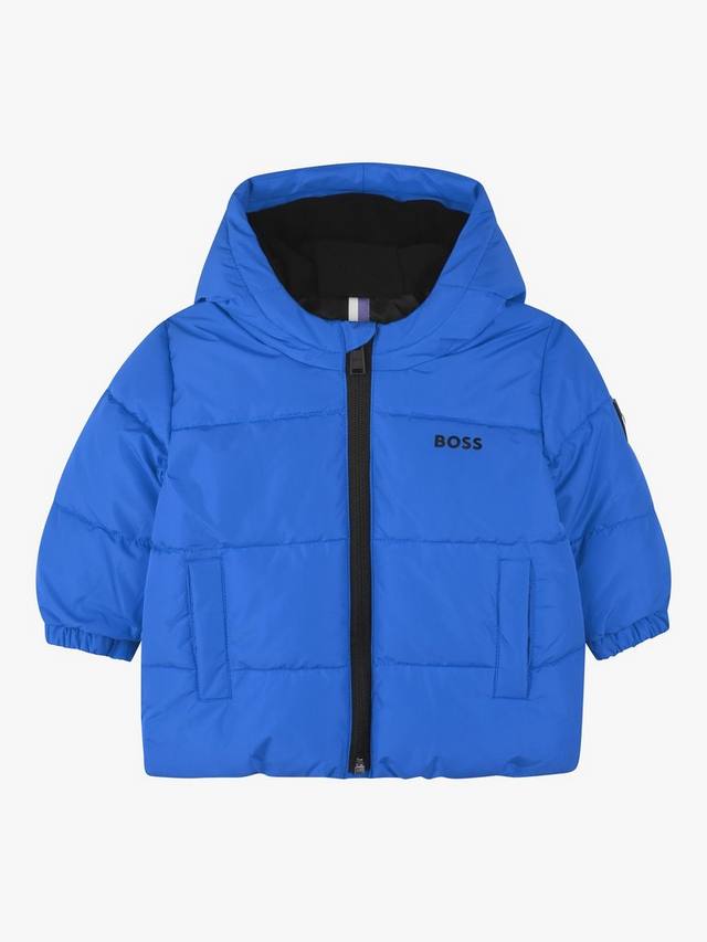

Водоотталкивающая куртка с капюшоном boss baby HUGO BOSS, цвет Bright Cobalt