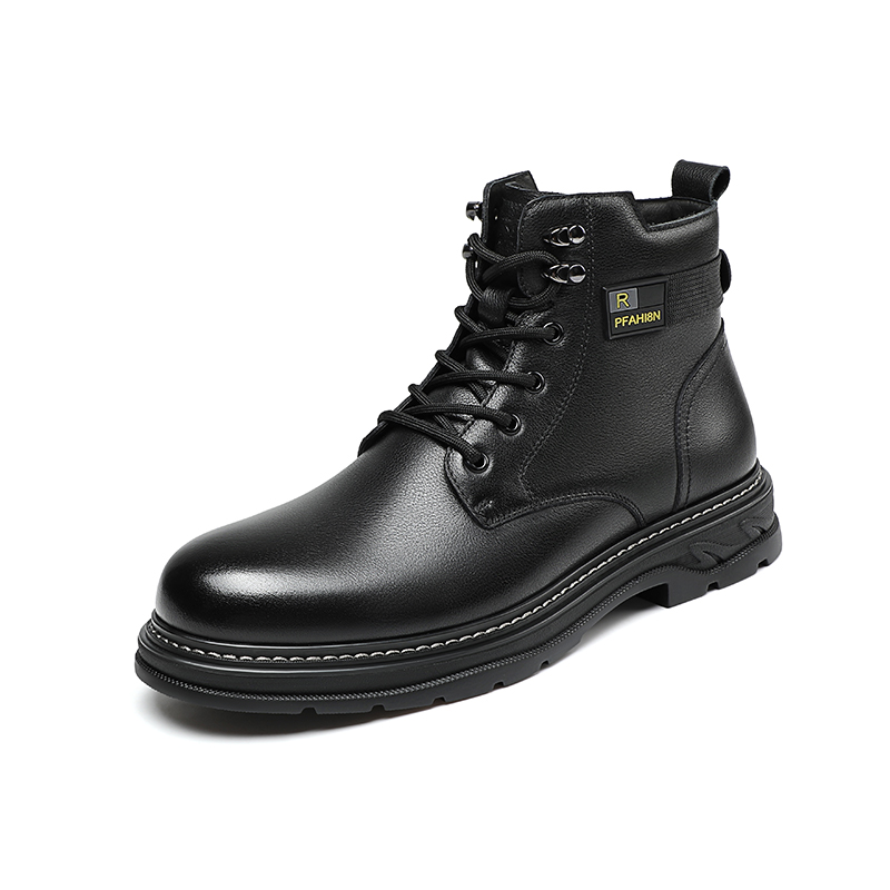 

Мужские ботинки Martin Boot в британском стиле HD Septwolves, черный [fleece-lined]