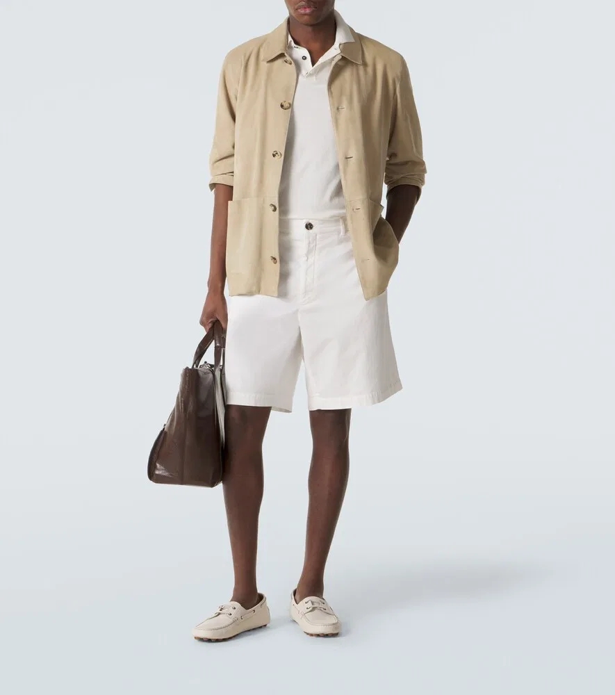 Кожаные водительские туфли Tod's, белый — фото 2