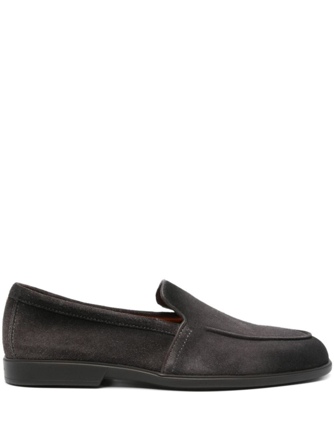 

Santoni замшевые мокасины, серый