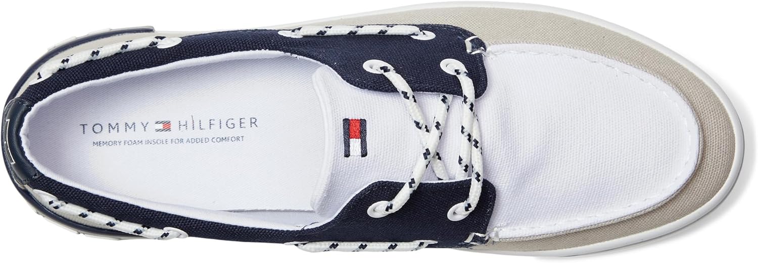 Кроссовки Tommy Hilfiger Mens Rice, белый/синий/серый/темно-синий — фото 3